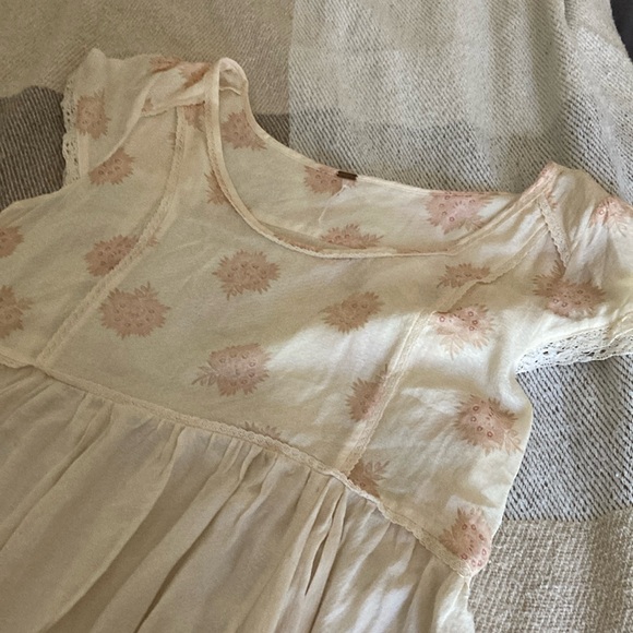 Free people babydoll tuni with lace nwt - Picture 2 of 5
